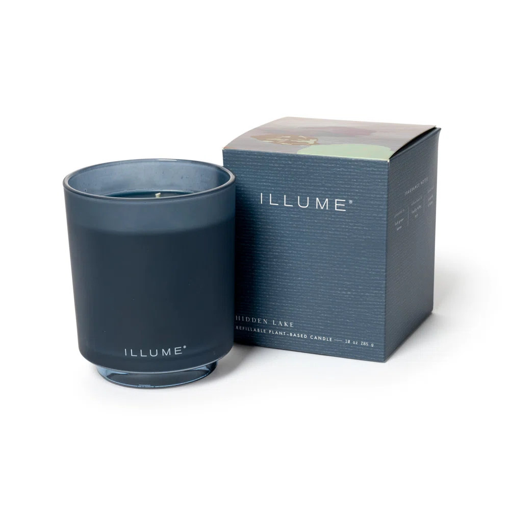 Beautifully Done Essentials Hidden Lake Boxed Glass Scented Candle | Wayfair North America