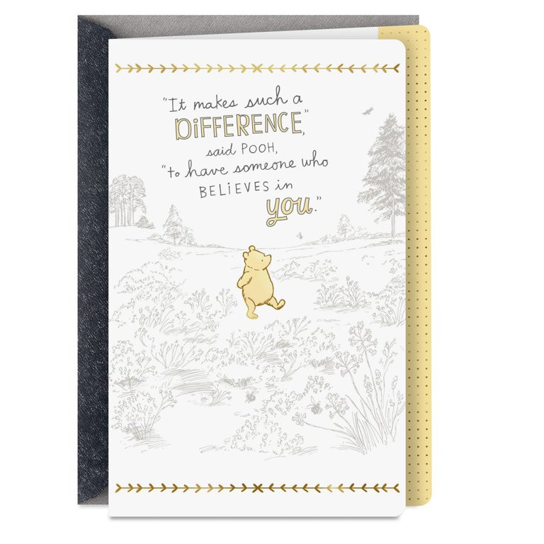 Hallmark Disney Winnie the Pooh Teacher Appreciation Greeting Card (Inspiring Students) | Walmart (US)
