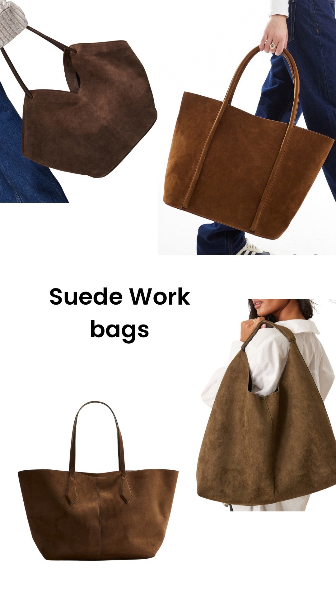 Faux Suede Tote Bag, Suede Scoop Tote, Tubular Knot Handle Tote, Shopper Bag, Large Scoop Tote, Textured PU Tote, Tubular Handle Tote, Weave Tote Bag, ASOS DESIGN, H&M, Glamorous

#LTKautumn #LTKuk #LTKbag
