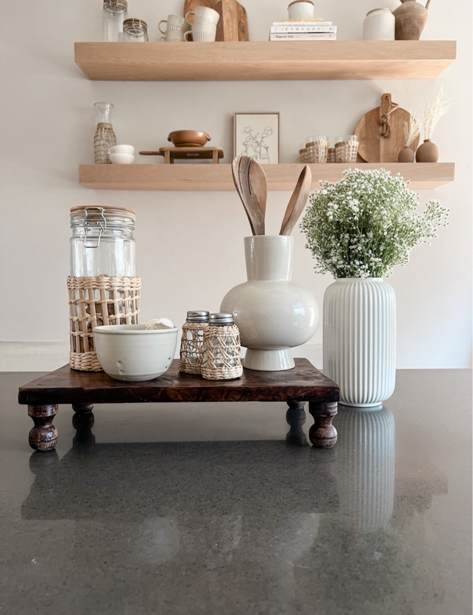 My favorite amazon home finds from June: this wooden riser that I use in my kitchen decor 

#LTKFind #LTKhome #LTKunder50