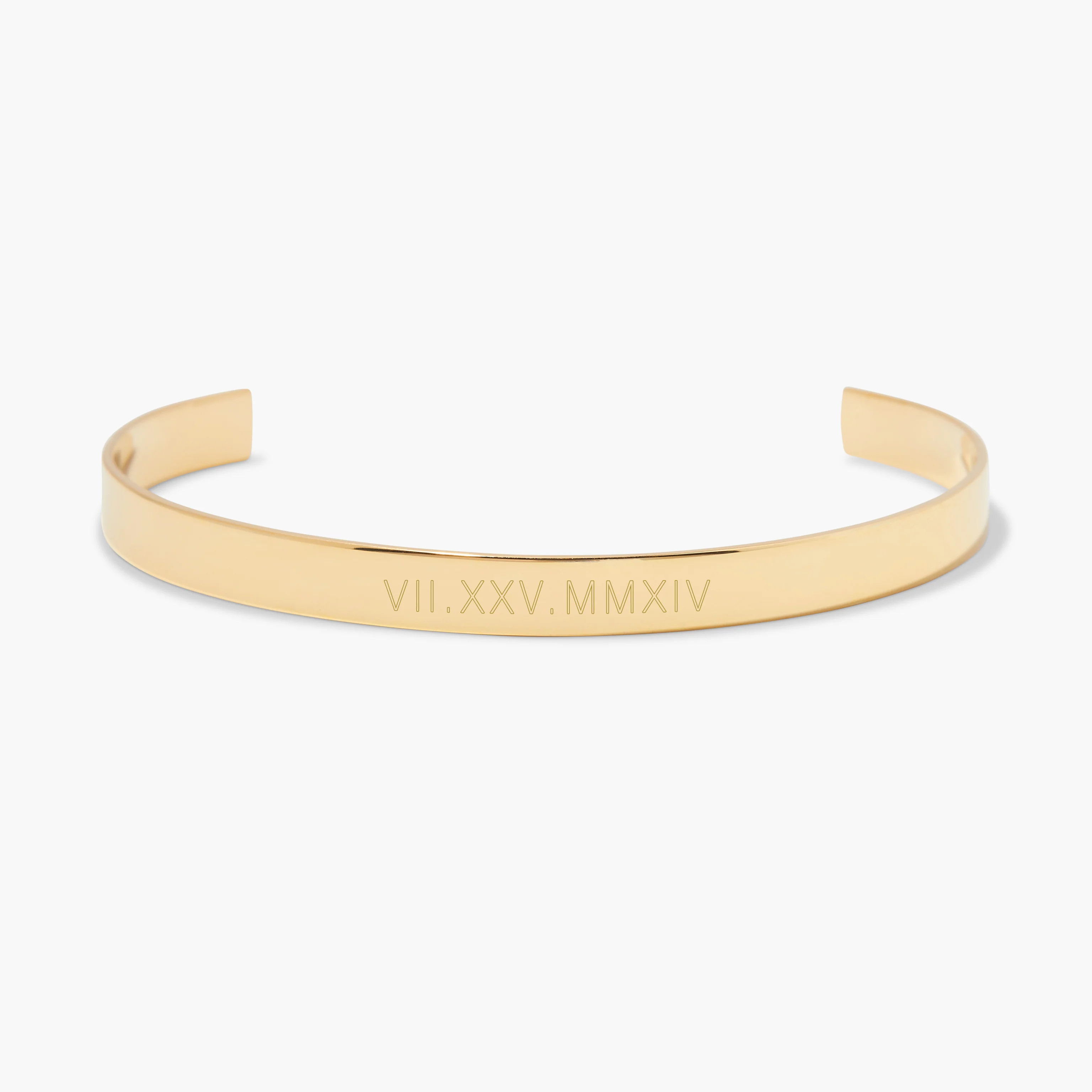 Roman Numeral Fine Cuff Bracelet | Brook and York