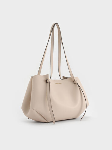 Calla Tote Bag
    
         - Oat | Charles & Keith US