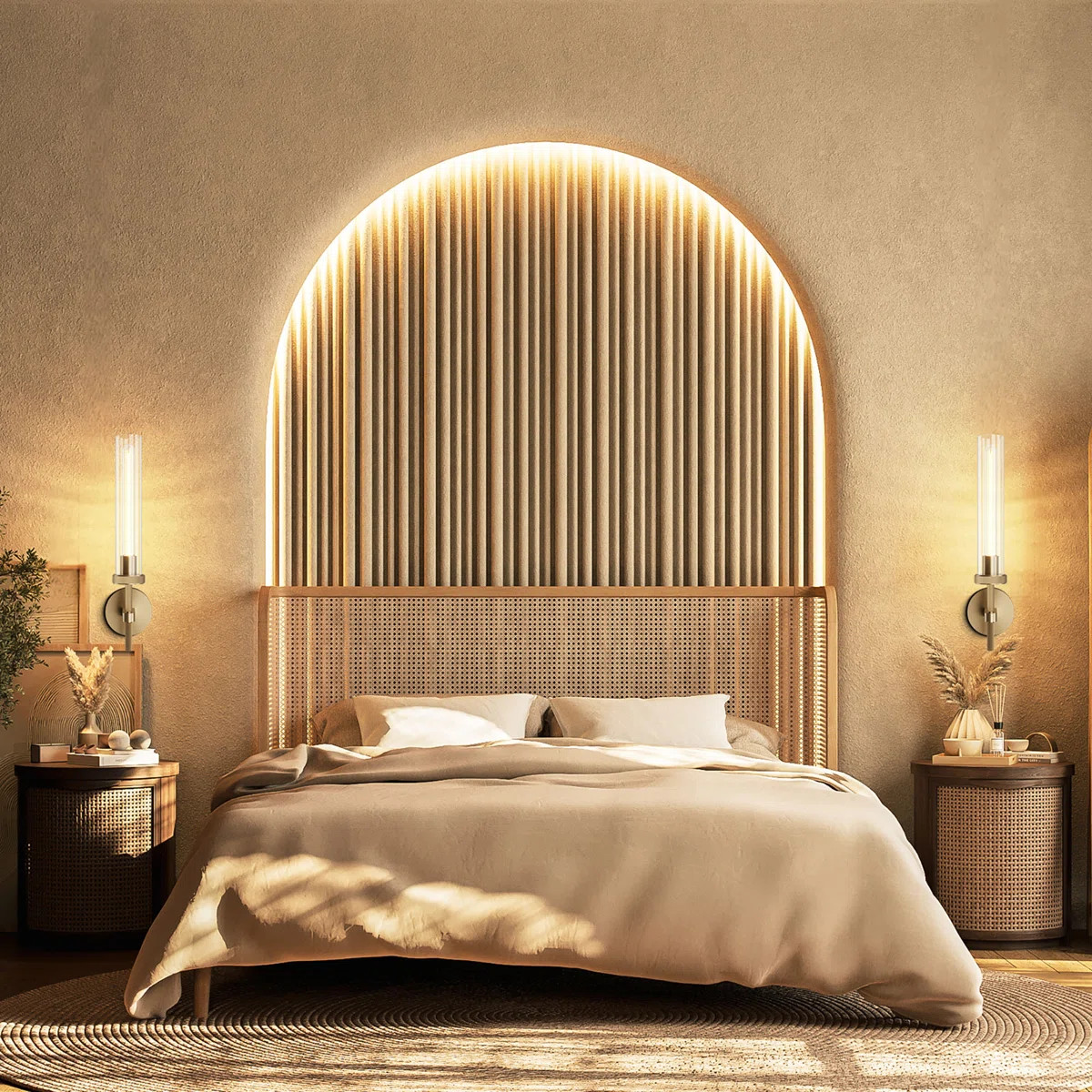 Koutarou 19.48" Dimmable Tube Wall Sconces, Solid Copper Base Gold Sconces Wall Lighting(Bulbs In... | Wayfair North America