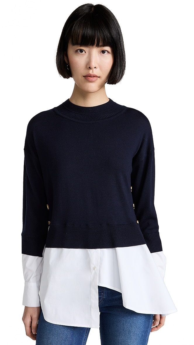 Beri Mixed Media Pullover Sweater | Shopbop