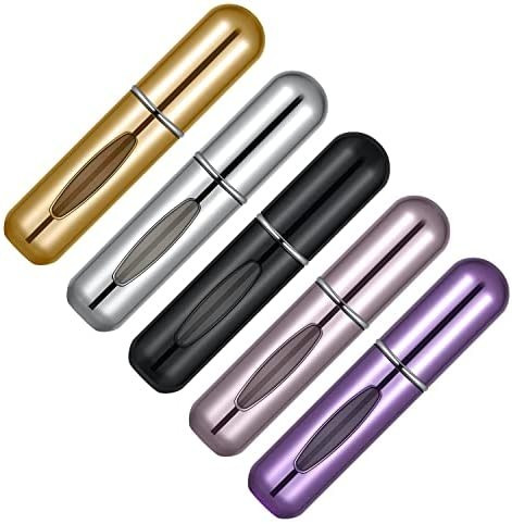 Portable Mini Refillable Perfume Atomizer Bottle Atomizer Travel Size Spray Bottles Accessories 5... | Amazon (US)