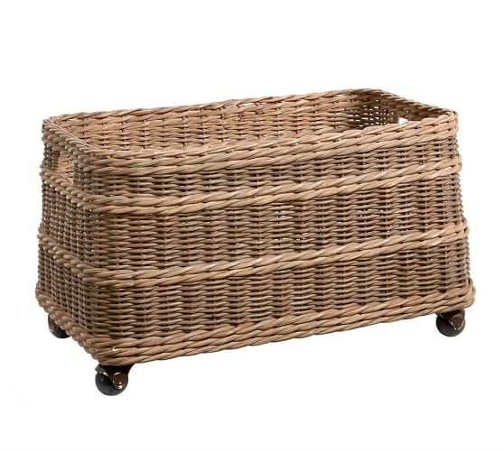 Jacquelyne Recycling Bin Basket | Pottery Barn (US)