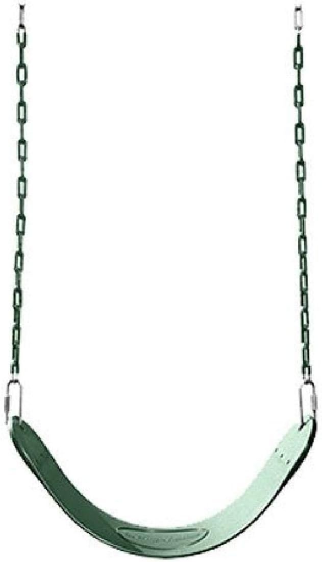 Swing-N-Slide Heavy Duty Green Swing Seat - 58" Vinyl Coated Chain Backyard Playground Swing for ... | Amazon (US)