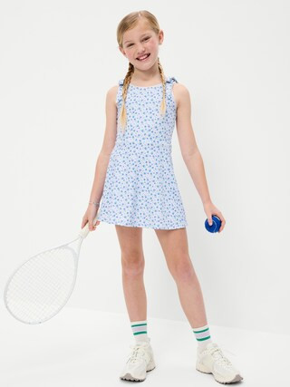 PowerSoft Sleeveless Tie-Strap Athletic Dress for Girls | Old Navy (US)