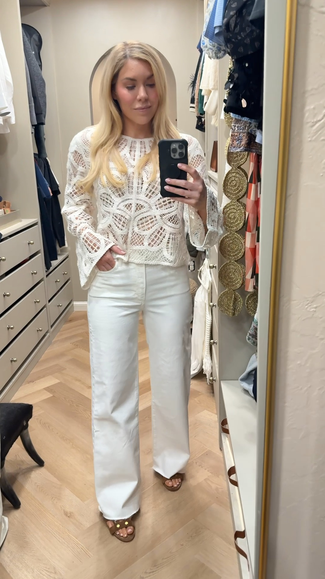 Lace top
(Love these jeans - fit TTS)

#LTKdayinmylife #LTKootd #LTKgrwm