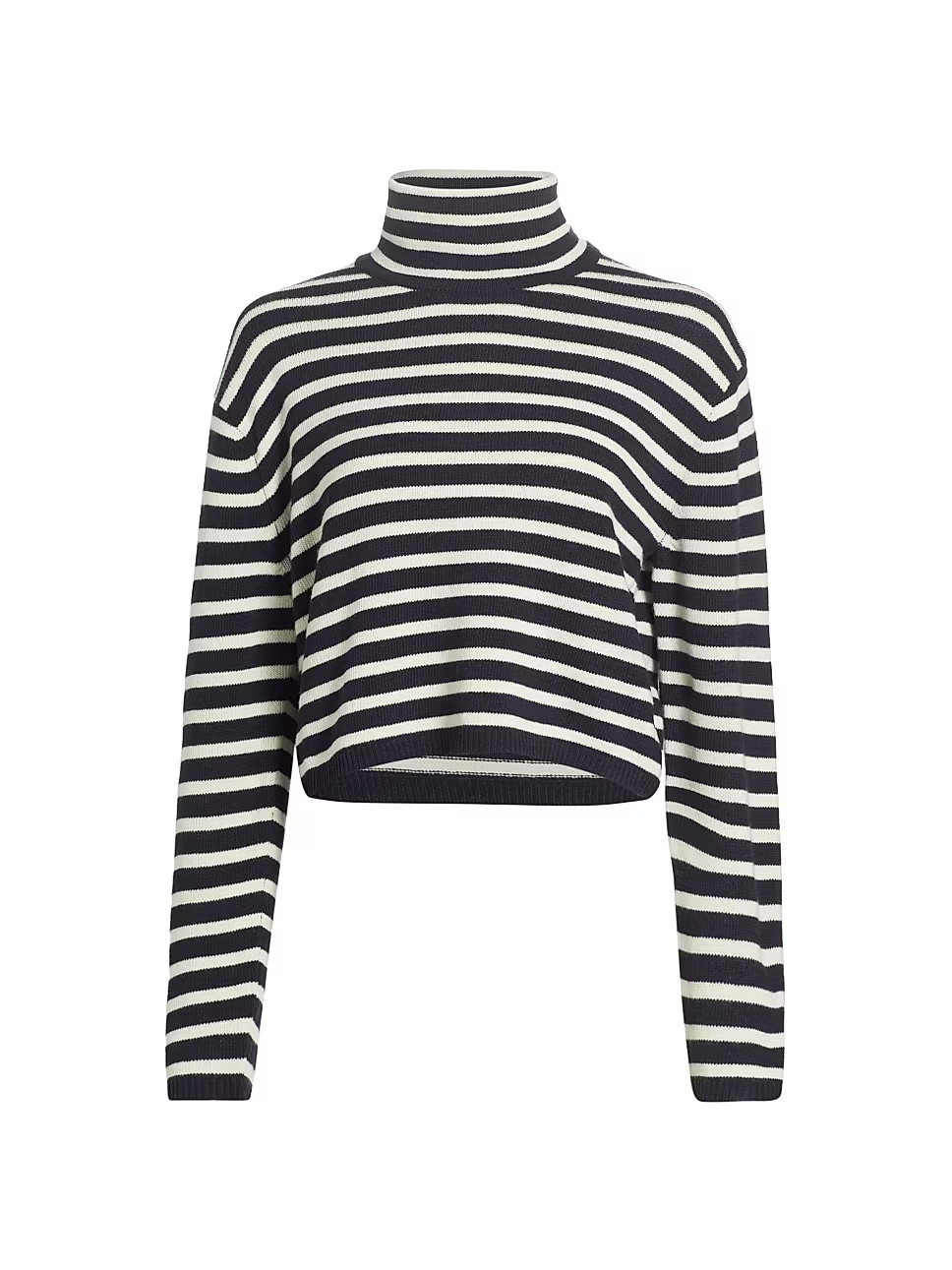 Striped Wool & Cashmere Cropped Pullover | Saks Fifth Avenue