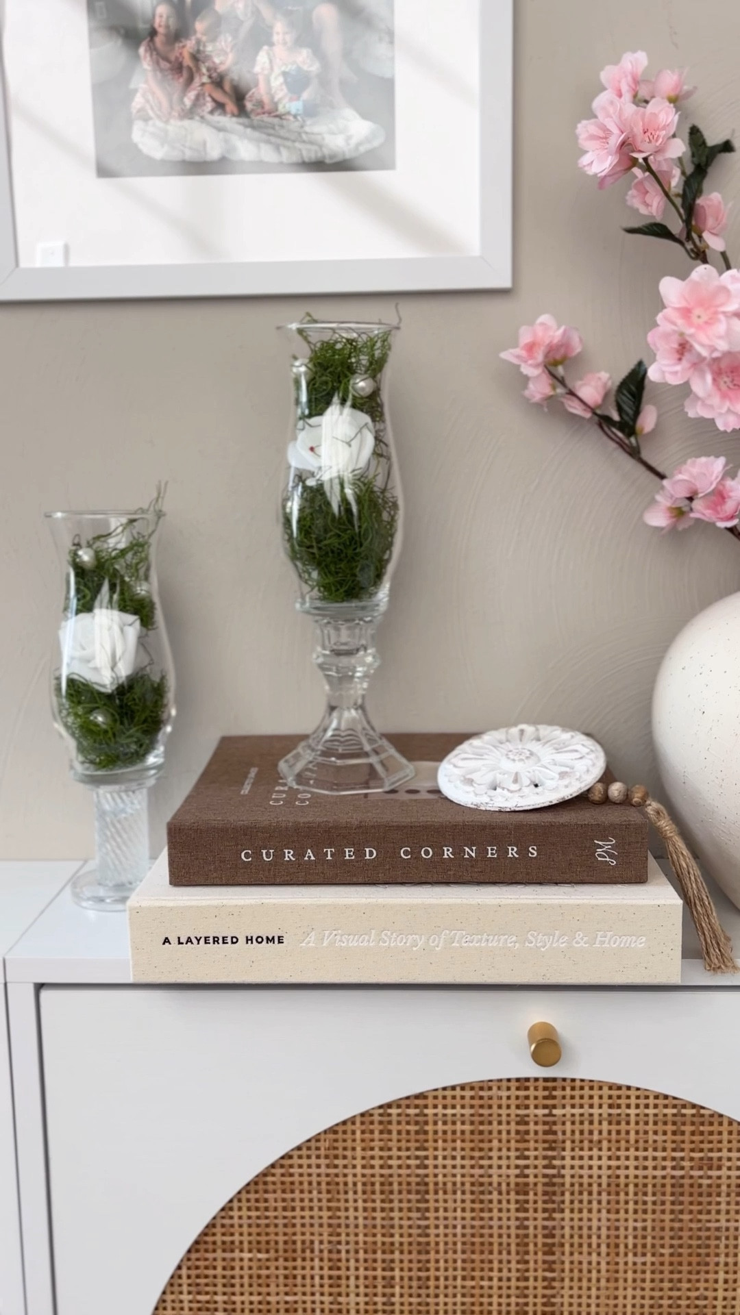 10 Second Dollar Tree DIY you’re gonna love✨

All you need are the viral glass candle holders, 6.5” hurricane vases, rose tea lights, craft pearls, & a little floral moss. A quick dab of hot glue (or strong adhesive) & in literally seconds you’ve created the prettiest, romantic, Pottery Barn style look for way less. Simple, elevated, & so cozy for nights in 🤍

My supplies are from dollar tree but I’ll link everything I can plus the best dupes I can find.

Comment “Love” & I’ll send the links straight to your inbox 🫶🏻










.
.
.
.
#springdiy #springdecor #valentinesdiy #valentinesdecor #dollartreediy 

#LTKValentine #LTKHome #LTKSeasonal