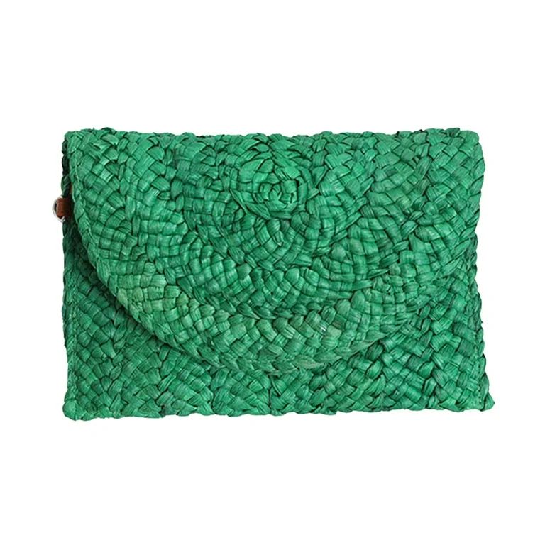LIANGP Bag Products Women Evening Clutch Purse Summer Beach Handbag Woven Envelope Bag Practical ... | Walmart (US)