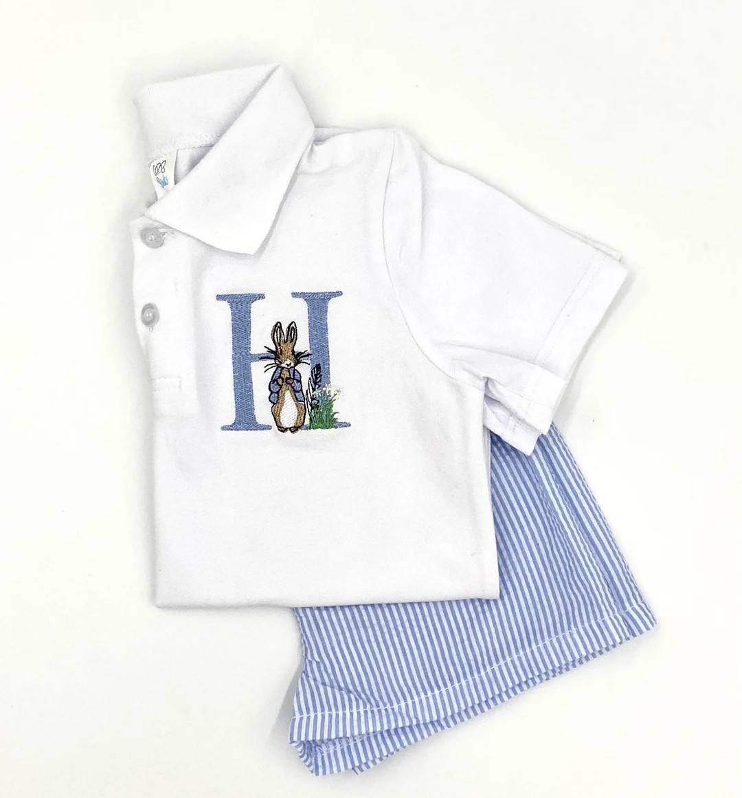 Personalized Boys Easter Peter Rabbit Monogrammed shirt | Etsy (US)