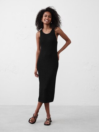Textured Midi Sweater Dress | Banana Republic Factory