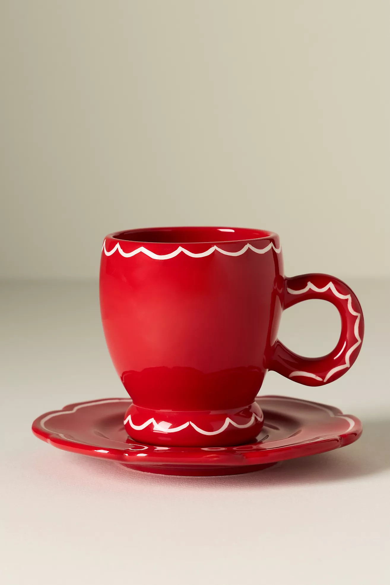 Damson Madder Stoneware Espresso Cup & Saucer | Anthropologie (US)