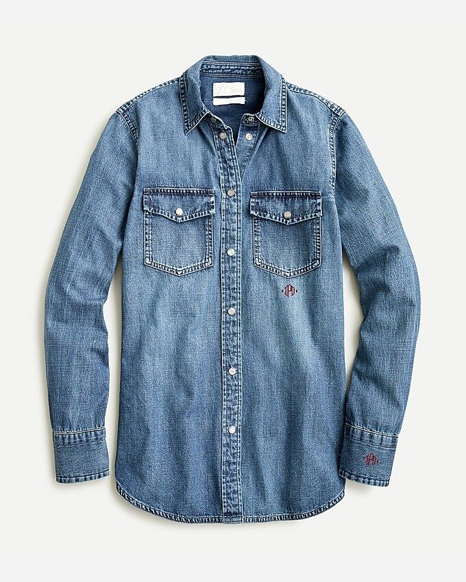 Slim-fit chambray shirt | J.Crew US