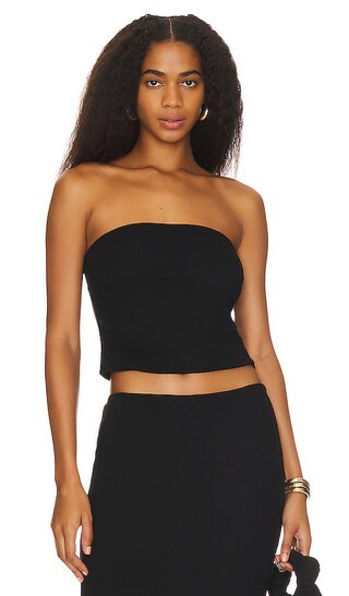 Holly Strapless Top in Black | Revolve Clothing (Global)