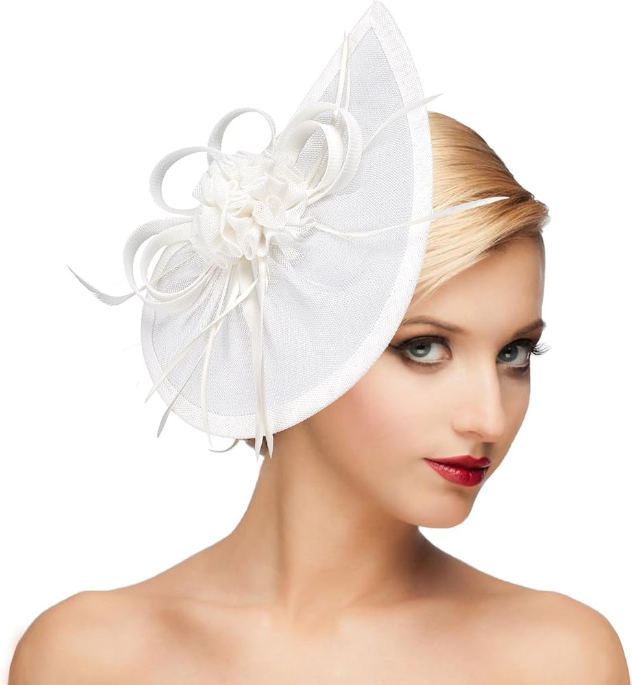 dressfan Fascinator Hat Headpiece Womens 20s 50s Vintage Accessories Headband for Kentucky Derby/... | Amazon (US)