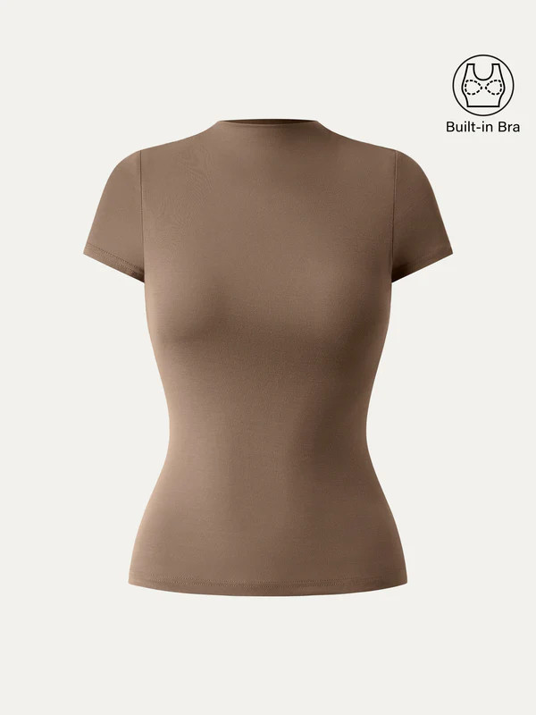 Mockneck Short Sleeve New Airy Brami | OGLmove