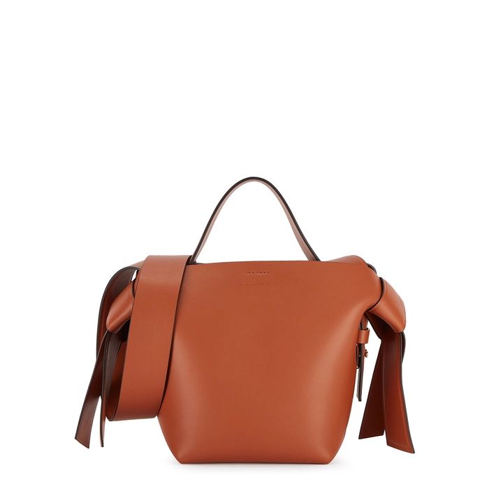 Acne Studios Musubi Mini Brown Leather Cross-body Bag | Harvey Nichols (Global)