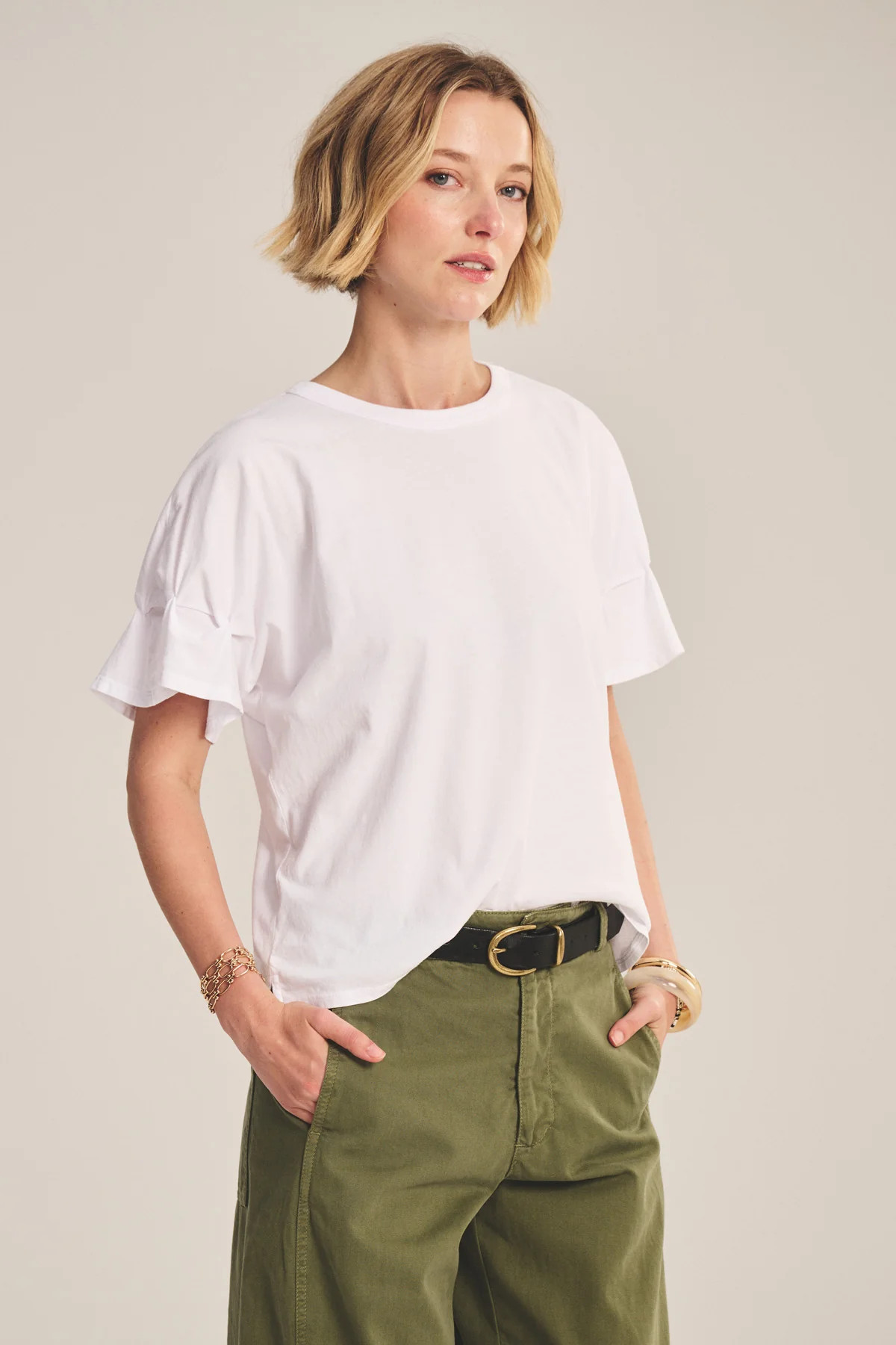 TAE COTTON JERSEY SHORT SLEEVE CREW NECK TEE | Velvet by Graham & Spencer