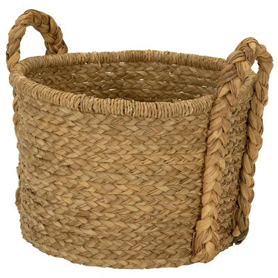 Household Essentials Large Wicker Storage Basket with Braided Handles | Target