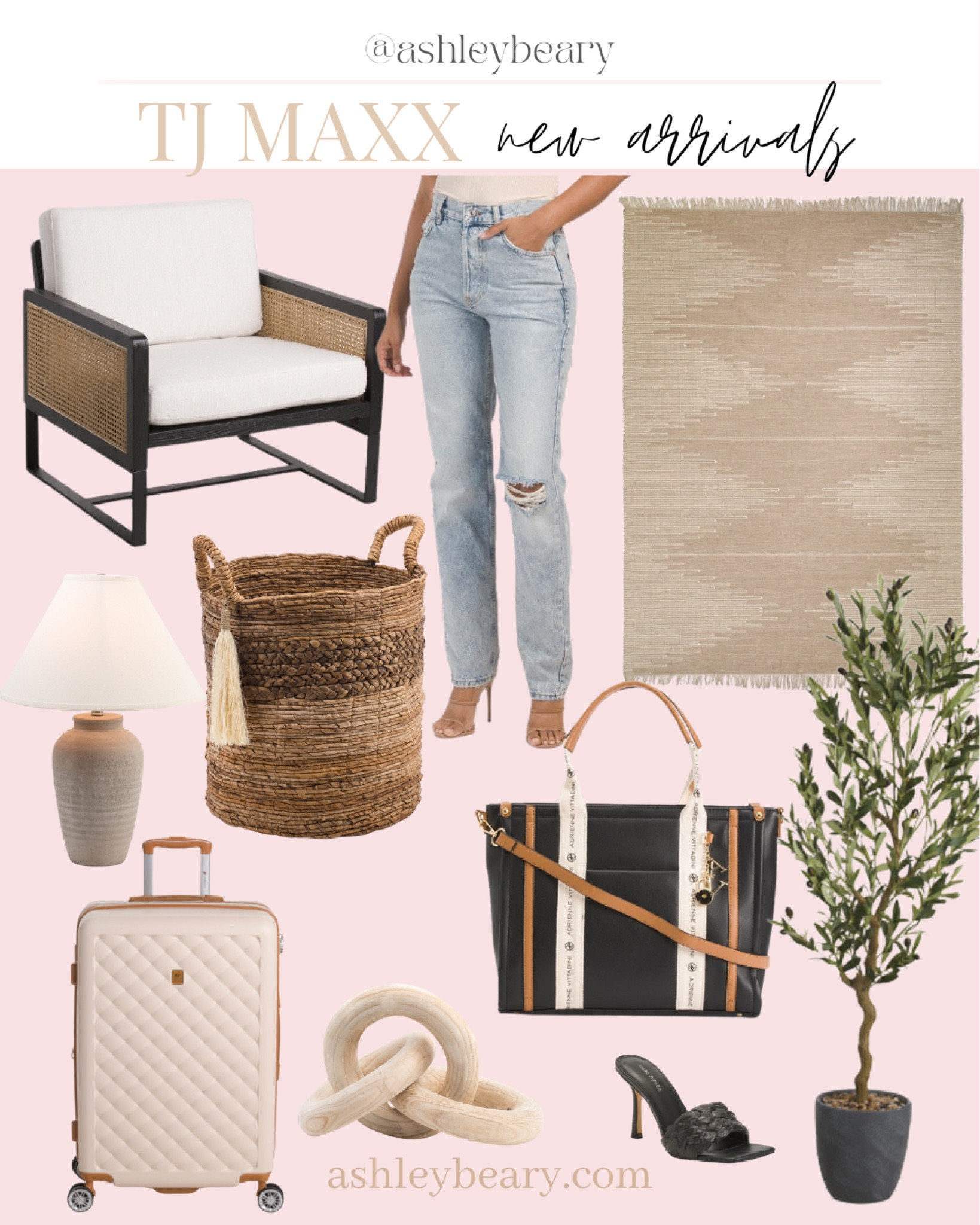 Tjmaxx new arrivals! Free people jeans, black Marc Fischer raffia heels, faux olive tree under $100! 

#LTKunder100 #LTKhome #LTKSeasonal