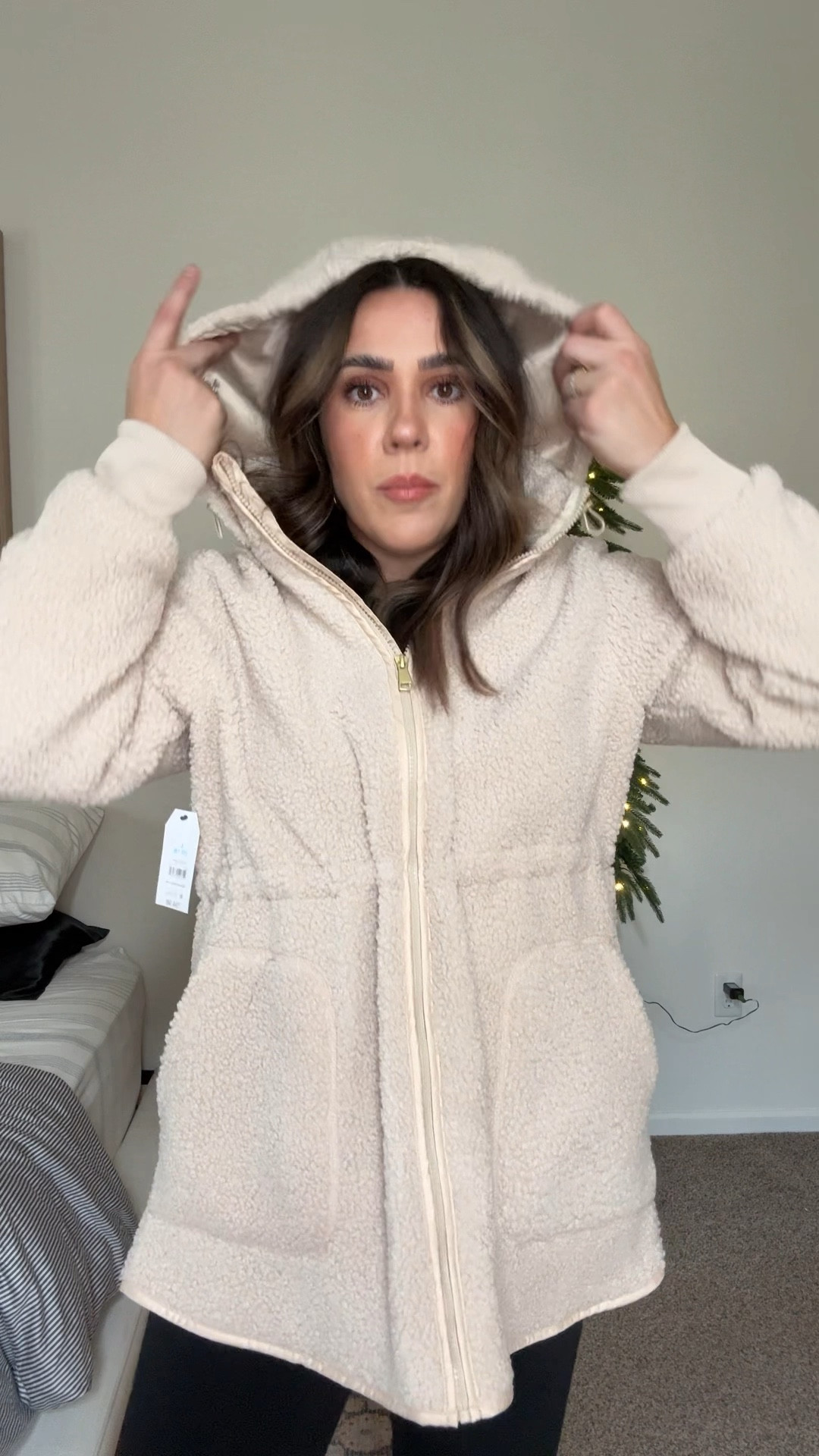 Walmart Sherpa jacket! My size is L! Light and warm. 

#LTKfindsunder50 #LTKSeasonal #LTKmidsize