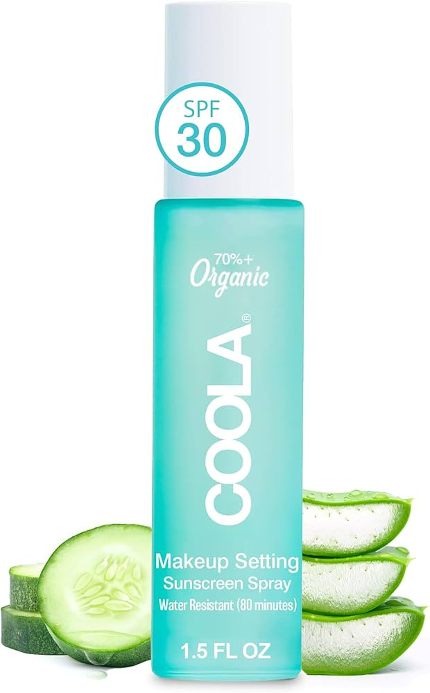 COOLA Organic Makeup Setting Spray with SPF 30, Hydrating Makeup Protection & Sunscreen made with... | Amazon (US)
