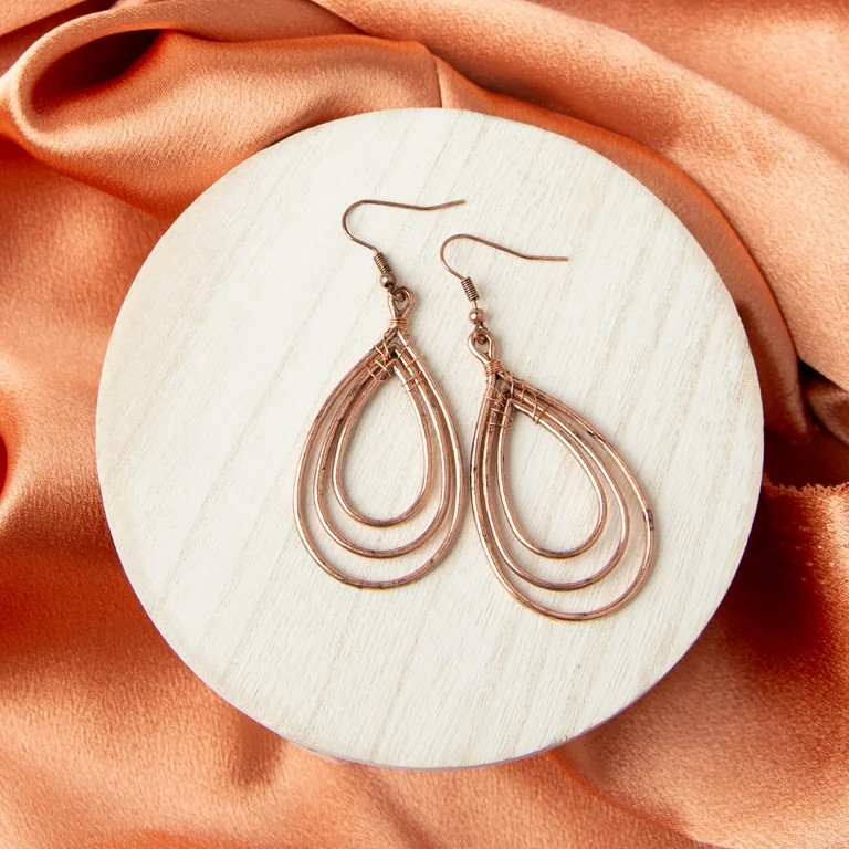 Howard's Wild Spirit Multi Teardrop Western Copper Drop Earrings for Women | Walmart (US)