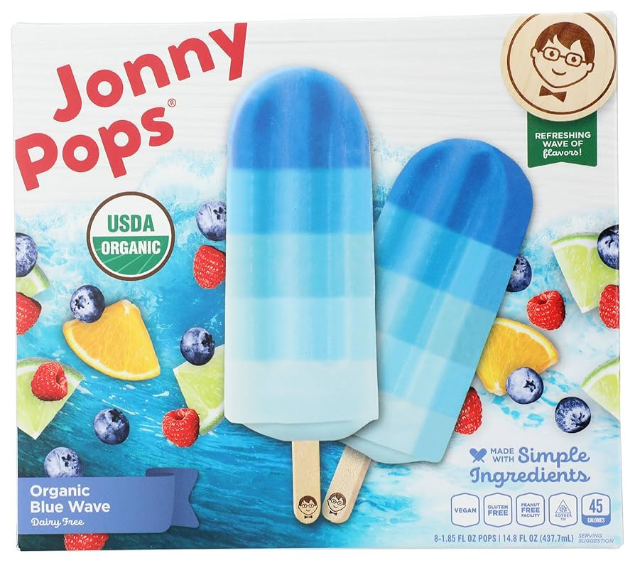 JONNYPOPS Organic Blue Wave Pop, 14.8 FZ | Amazon (US)