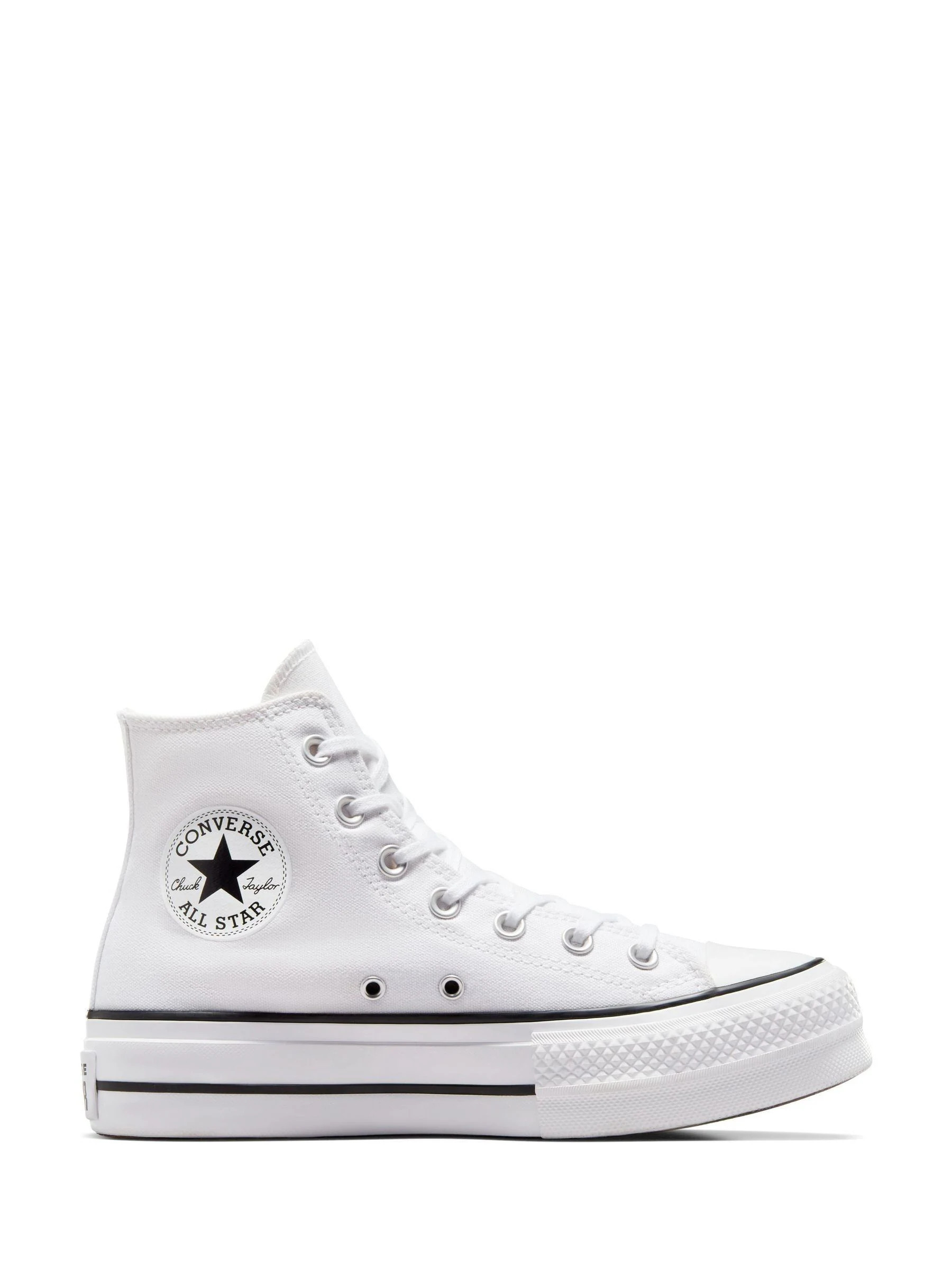 Converse Converse White Pale Platform Lift High Top Trainers | Next US