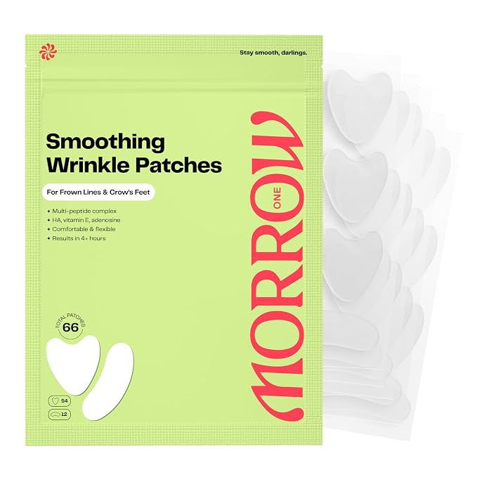 One Wrinkle Patches Peptide Face Tape Overnight Smile Lines 66 Count | Peptide-Infused, Smooths F... | Amazon (US)
