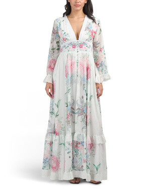 Bell Sleeve Floral Maxi Dress | Casual Dresses  | Marshalls | Marshalls