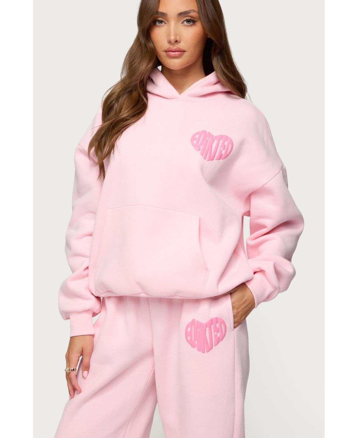 Edikted Women's Major Love Edikted Hoodie - Light-pink | Macy's