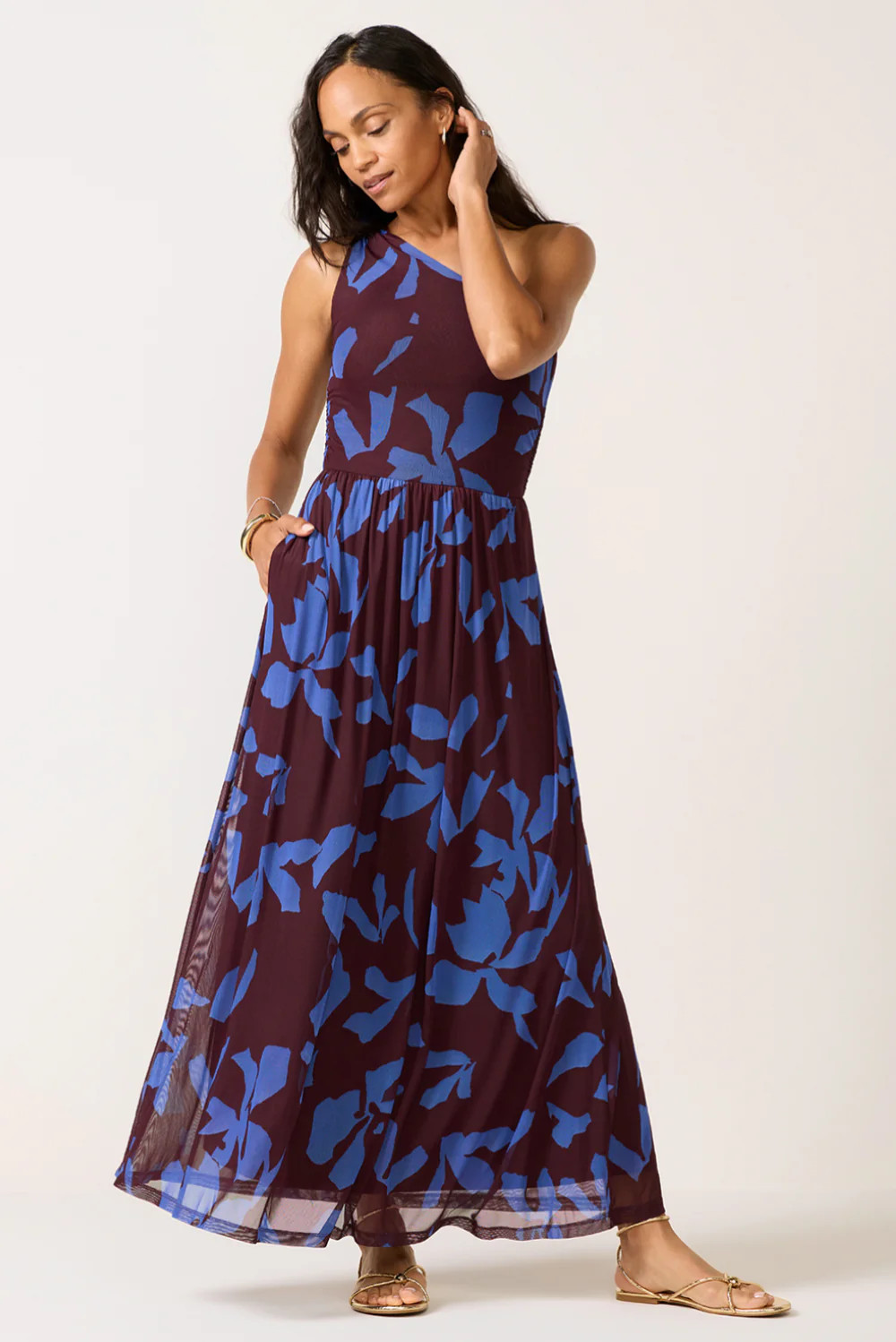 Ada One Shoulder Maxi Dress | Evereve