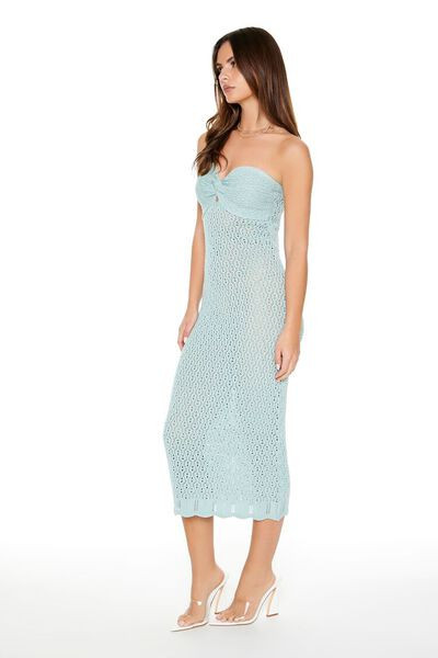 Crochet Tube Midi Sweater Dress | Forever 21