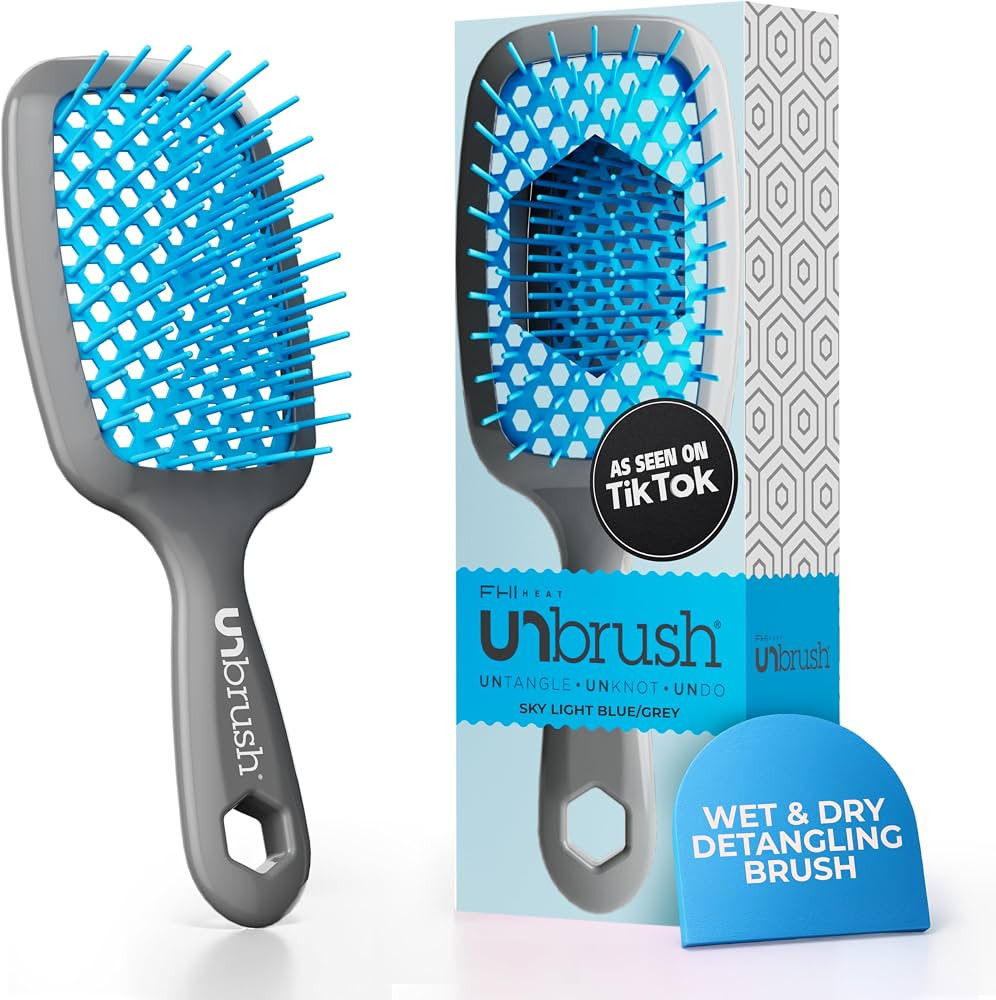 FHI Heat UNbrush Detangling Brush for Pain-Free Brushing on All Wet or Dry Hair Types \u2014 Dura... | Amazon (US)
