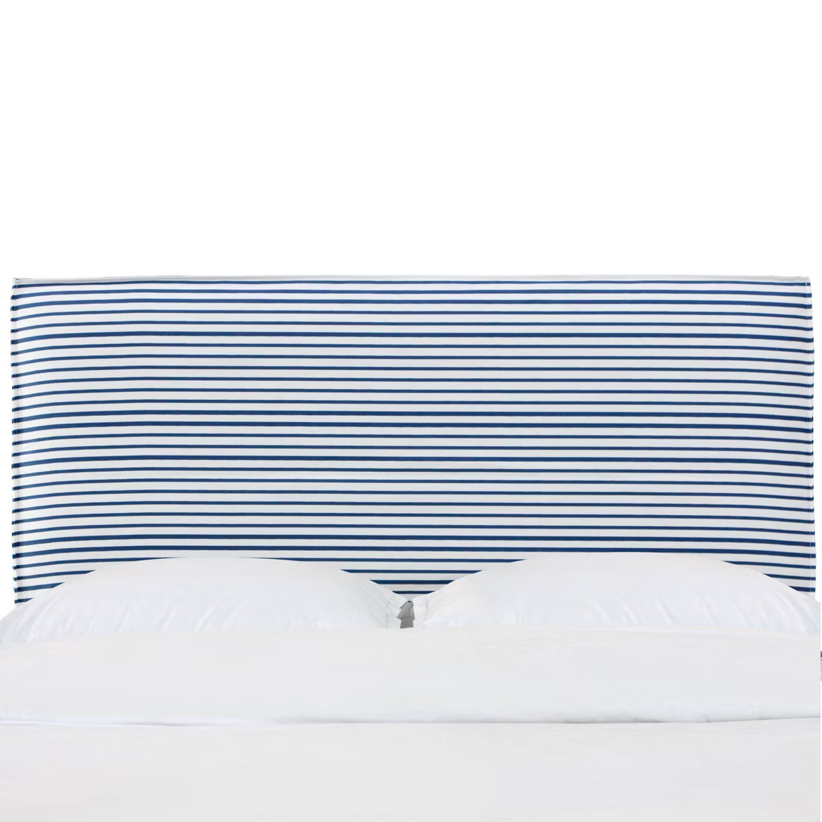 Skyline Furniture Queen French Seam Slipcover Headboard in Nautical Stripe Navy: Modern Upholster... | Target