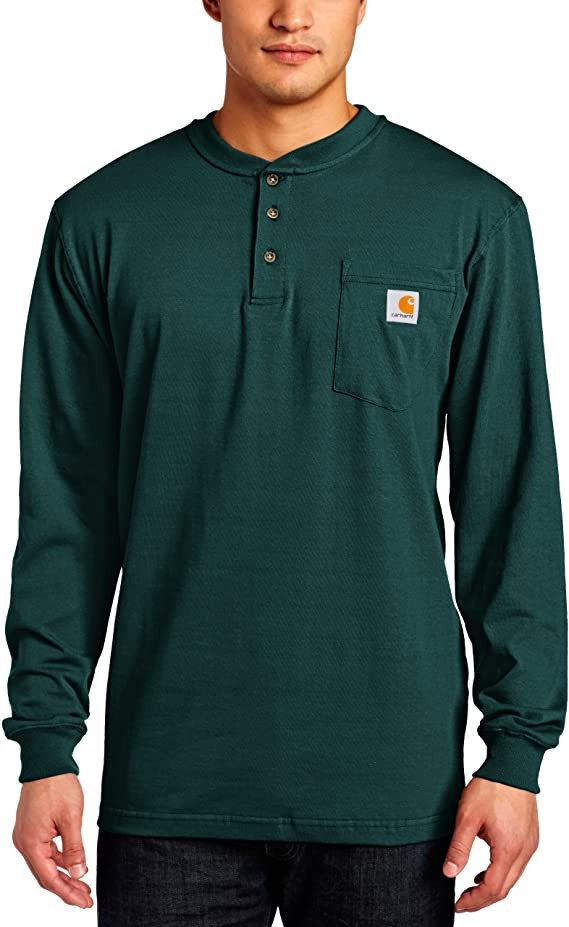Carhartt Men's Workwear Pocket Henley Shirt (Regular and Big & Tall Sizes) | Amazon (US)