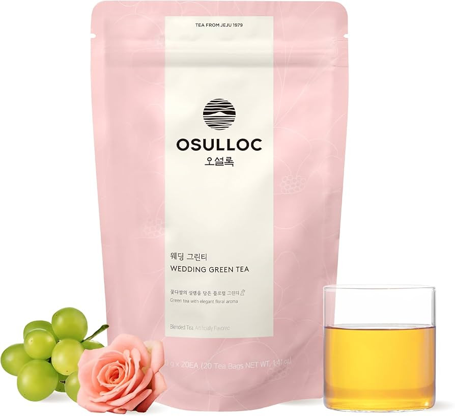 Osulloc Wedding Green Tea (Floral & Sweet Muscat Scent) | Sweet Fruit Tea | 20 Pyramid Tea Bags, ... | Amazon (US)