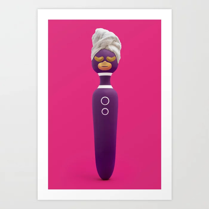 Self care wand Art Print | Society6