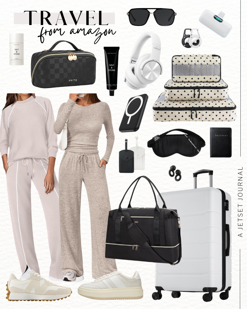 Hey there, my travel besties! I’m excited to share this week's Amazon Travel collection with you.

First up is a trendy 2-Piece Matching Lounge Set that looks great paired with New Balance sneakers for a cozy outfit. I also found a WANDF travel duffel bag that will be super useful for your travel essentials. Don't forget to grab eye covers and the Picun B8 Bluetooth Headphones as well. Happy travels! 

 #LTKSeasonal #LTKSaleAlert #LTKTravel