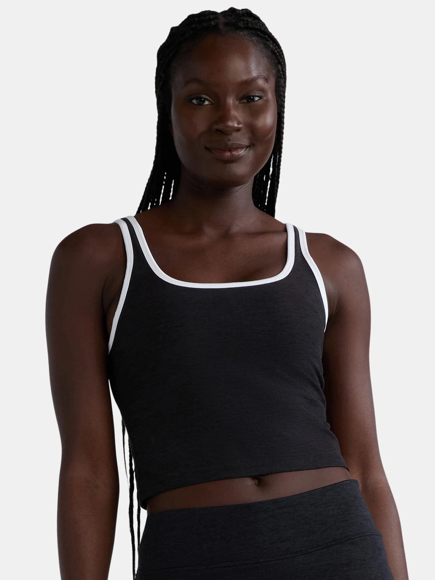 Athletic Works Women's and Women's Plus ButterCore Tipped Tank Bra, Sizes XS-4X | Walmart (US)