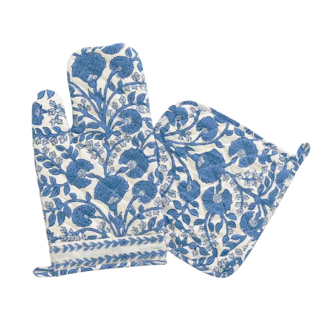 Cactus Flower Oven Mitt Set | Sea Marie Designs