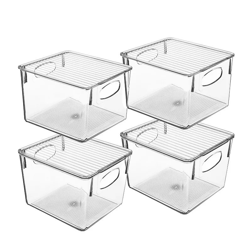 Sorbus Clear Fridge Bins 4-piece Set | Kohl's