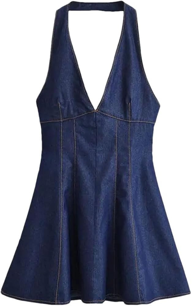 Women's Dresses Sleeveless Slim V-Neck Holiday Party Dress | Amazon (US)