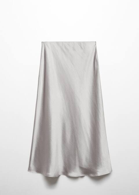 Midi satin skirt -  Women | Mango USA | MANGO (US)