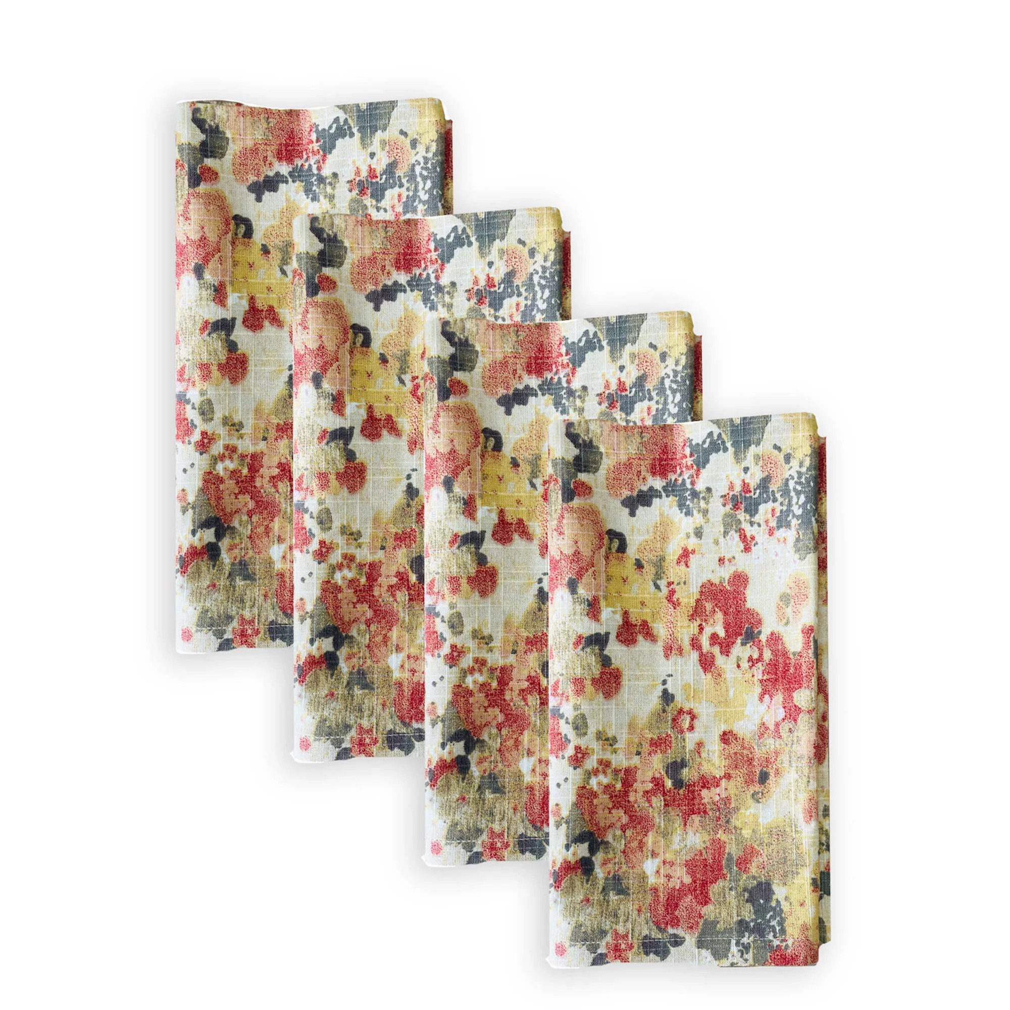 Mingle & Co. 4-pk. Watercolor Printed Napkin Set | Kohl's