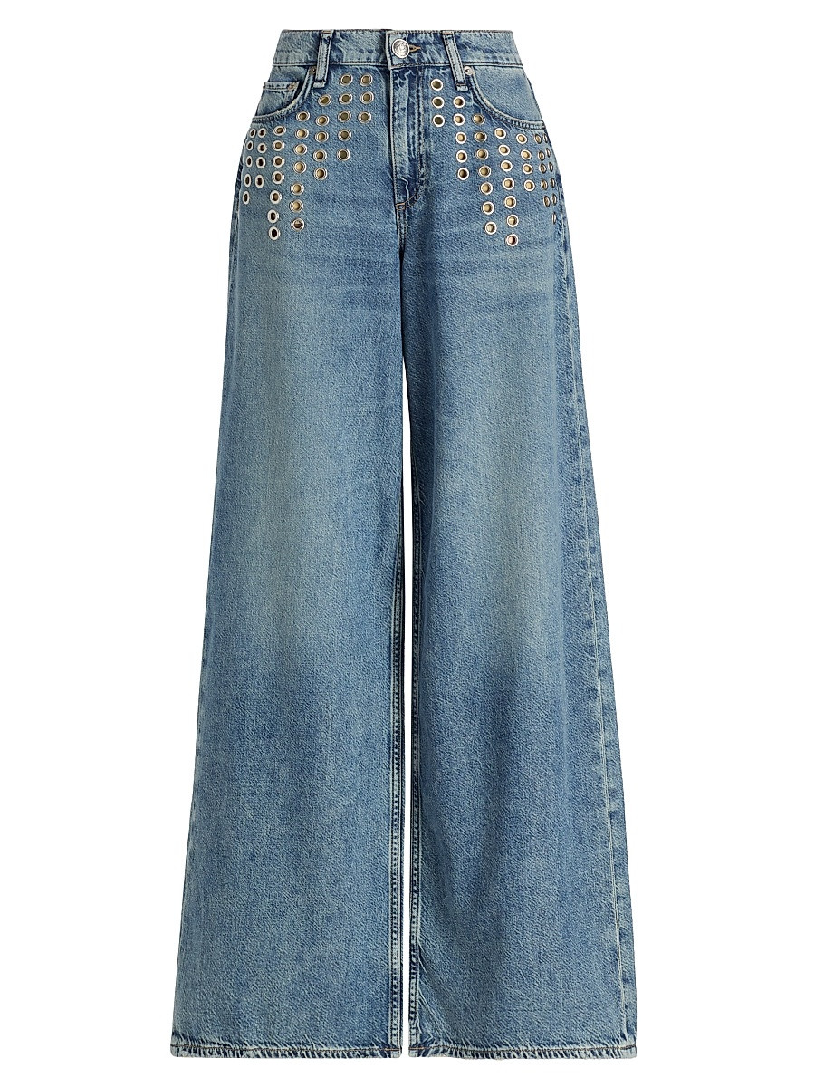 Women's Sofie Featherweight Wide-Leg Jeans - Amalfi - Size 32 | Saks Fifth Avenue